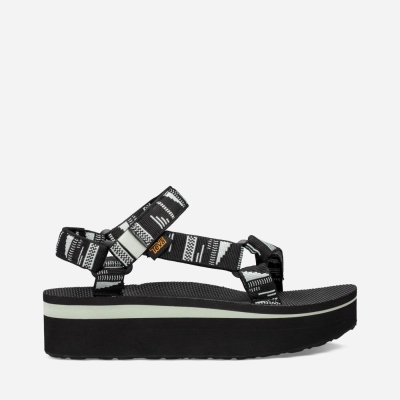 Dámské Sandály Teva Flatform Universal Černé - CZ478504